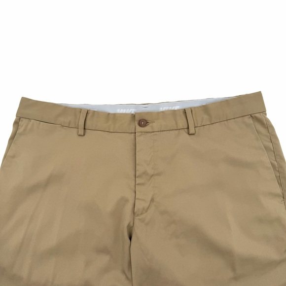Nike Men's Standard Fit Dri-Fit Golf Pants Size 36 x 32 36/32 Khaki Brown Tan - Picture 2 of 4
